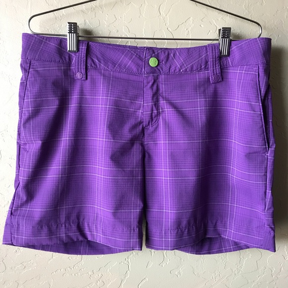 Under Armour Pants - Woman’s UA Under Armour Purple Dri Fit Golf Shorts